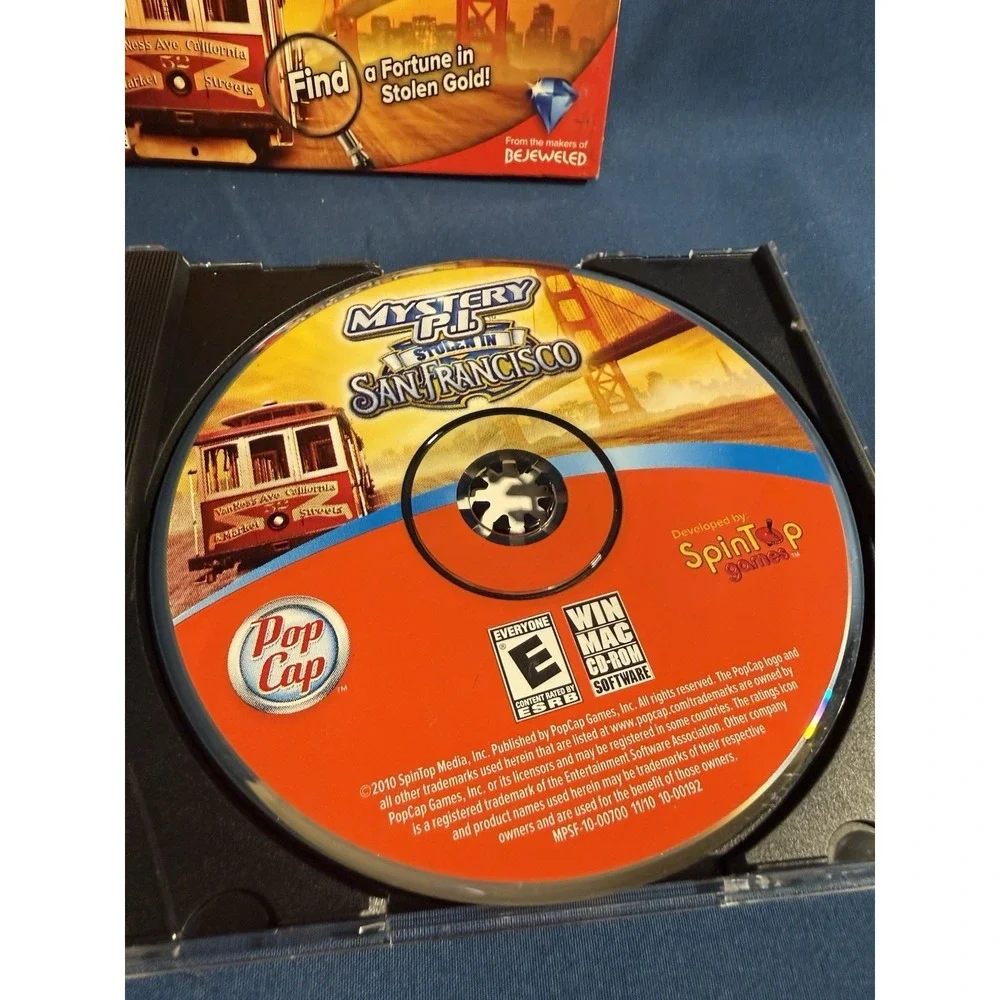 Mystery P.I. Stolen In San Francisco PC Game Rated E Microsoft Windows XP/Vista